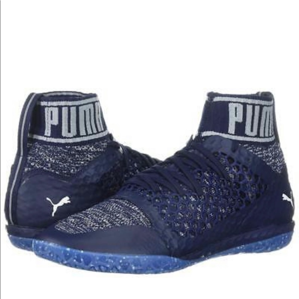 Puma Men's 365 Netfit Indoor Soccer Shoes Navy